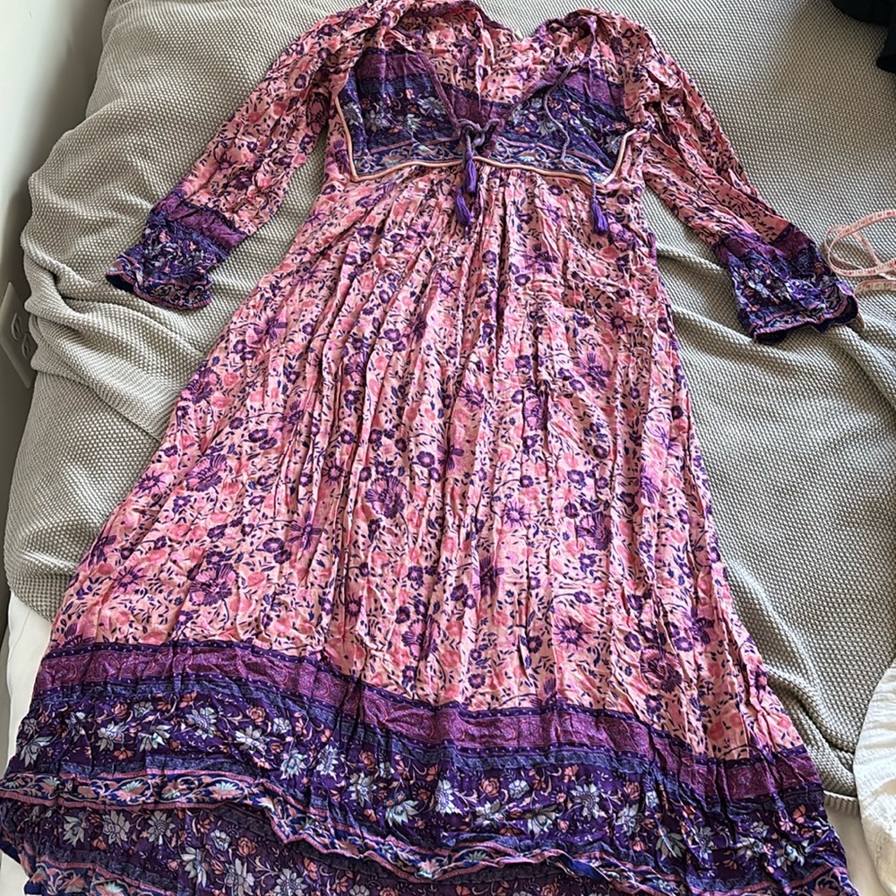 Spell vintage midi dress folk town blossom